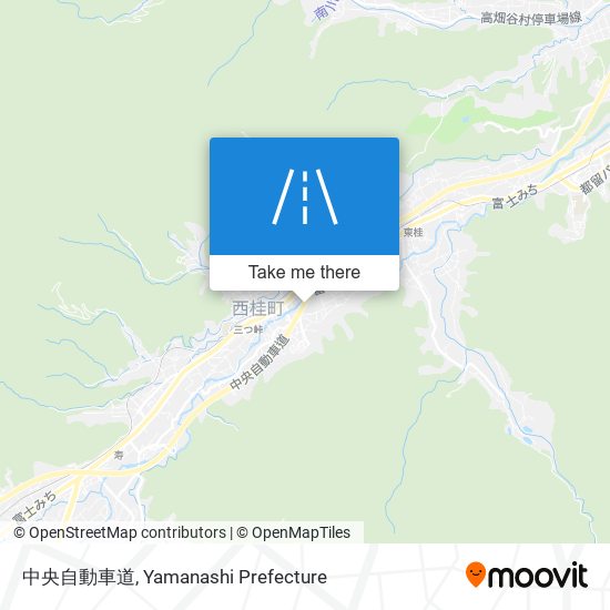 中央自動車道 map