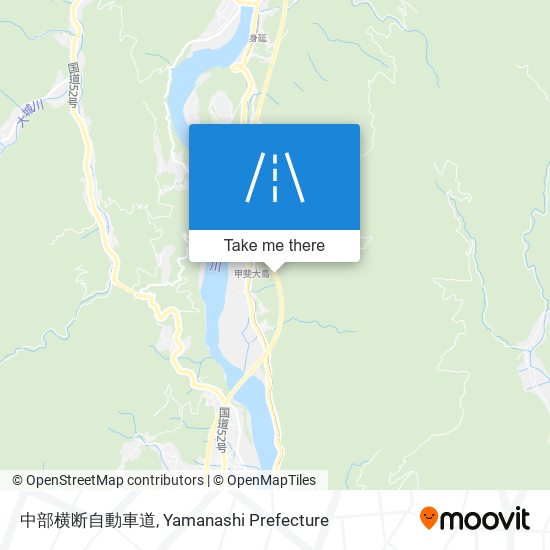 中部横断自動車道 map