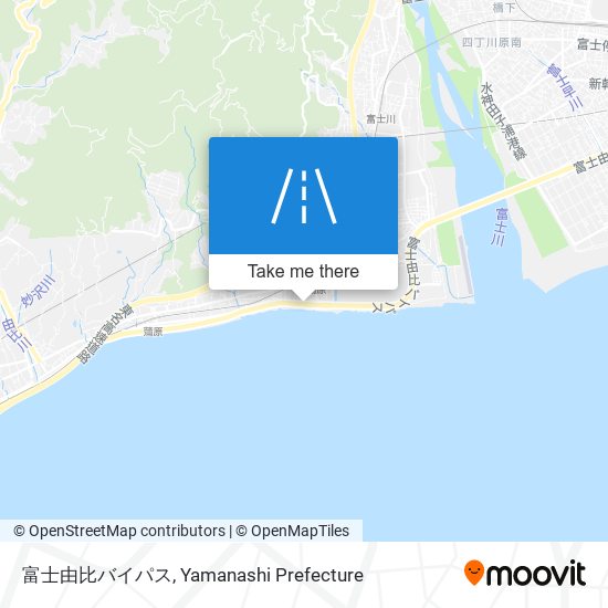 富士由比バイパス map