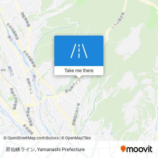 昇仙峡ライン map