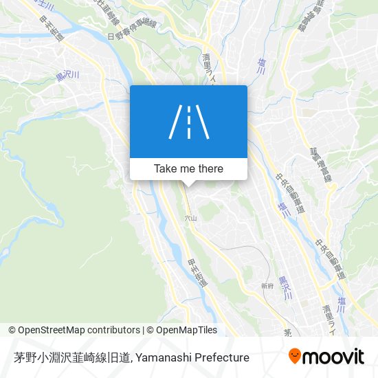 茅野小淵沢韮崎線旧道 map