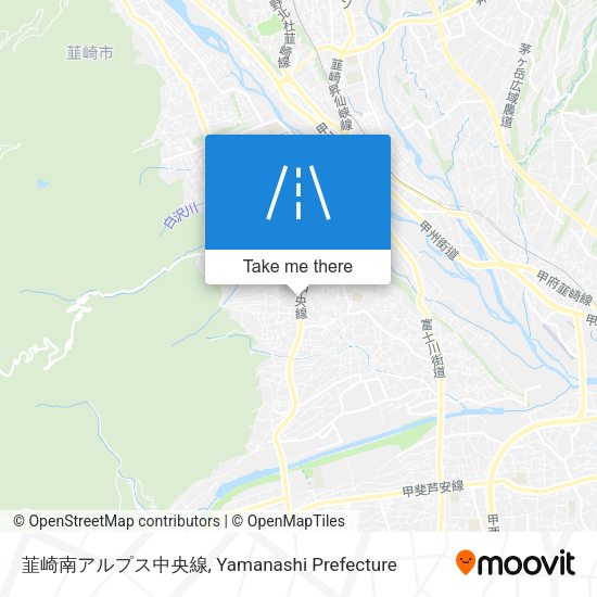 韮崎南アルプス中央線 map