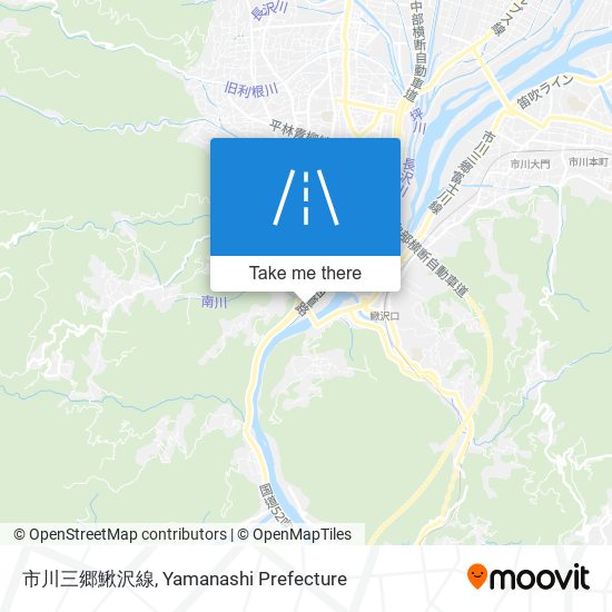市川三郷鰍沢線 map