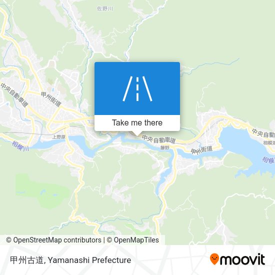 甲州古道 map