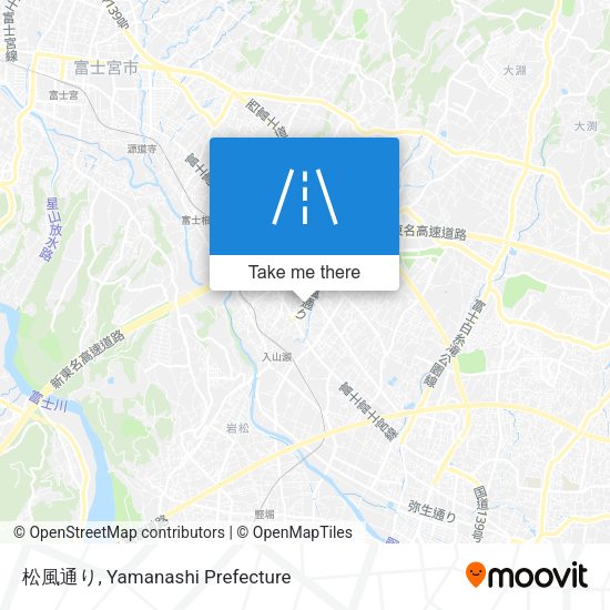 松風通り map
