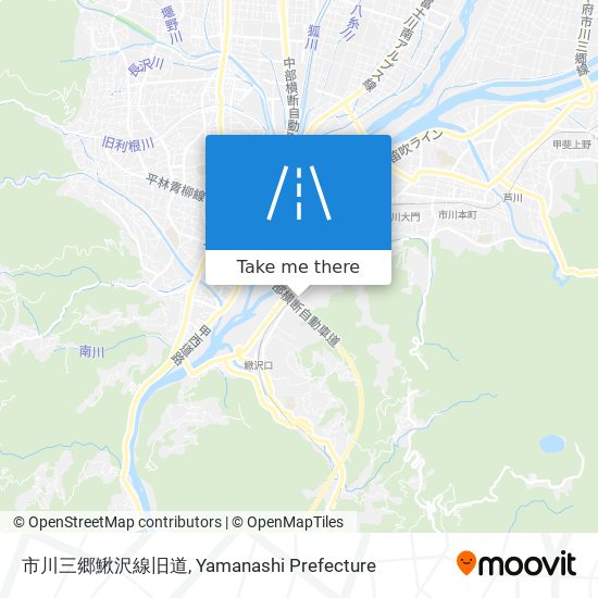 市川三郷鰍沢線旧道 map
