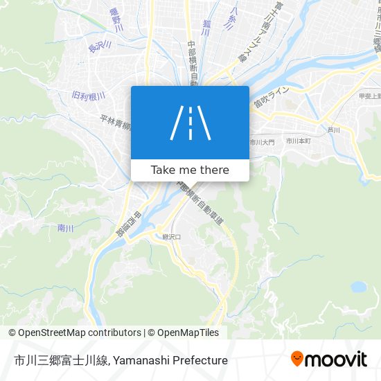 市川三郷富士川線 map
