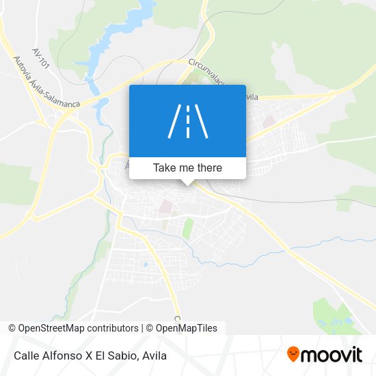 Calle Alfonso X El Sabio map