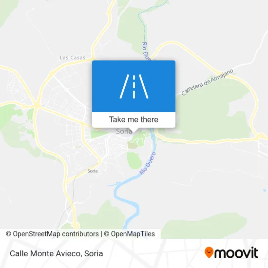 Calle Monte Avieco map