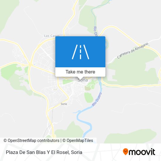 Plaza De San Blas Y El Rosel map