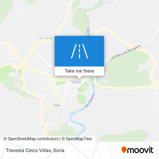 Travesía Cinco Villas map
