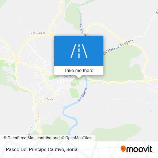 Paseo Del Príncipe Cautivo map