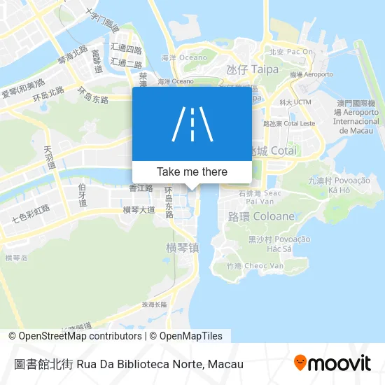 圖書館北街 Rua Da Biblioteca Norte地圖