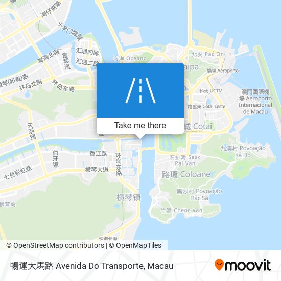 暢運大馬路 Avenida Do Transporte map
