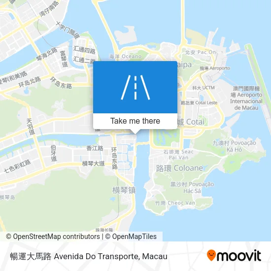 暢運大馬路 Avenida Do Transporte map