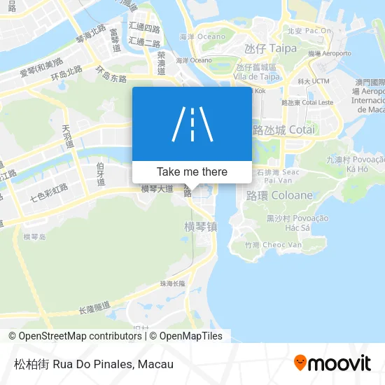 松柏街 Rua Do Pinales map