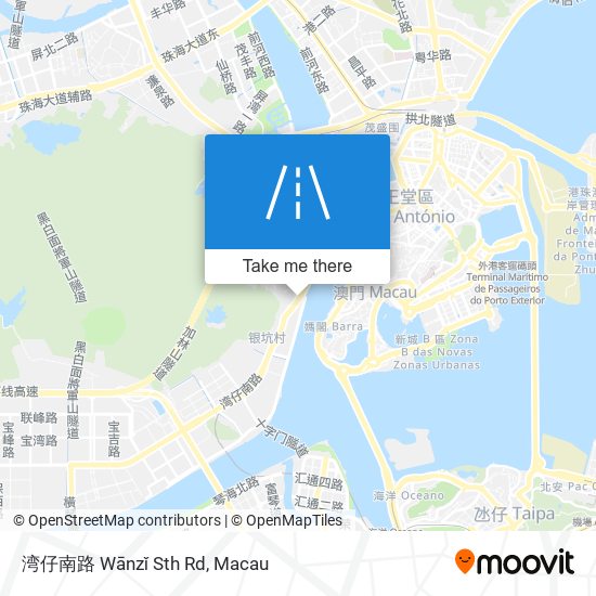 湾仔南路 Wānzǐ Sth Rd map