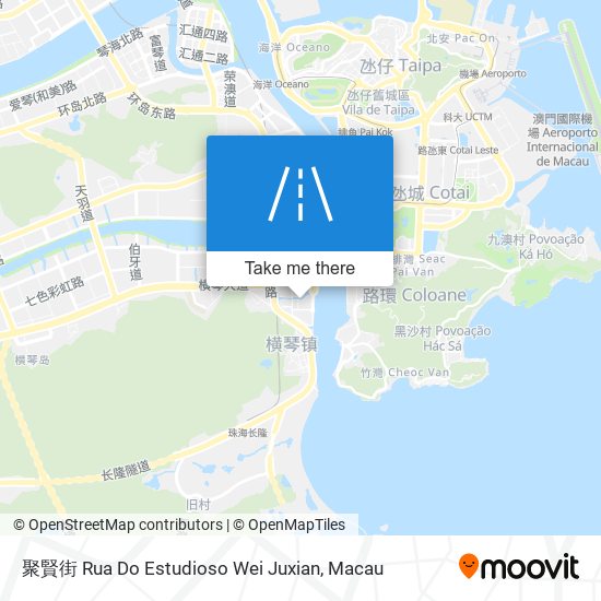 聚賢街 Rua Do Estudioso Wei Juxian map