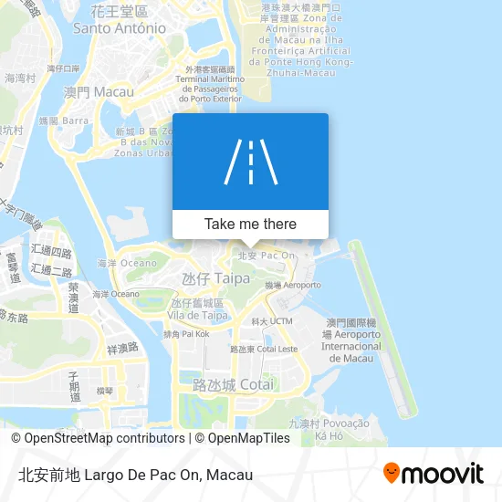 北安前地 Largo De Pac On map