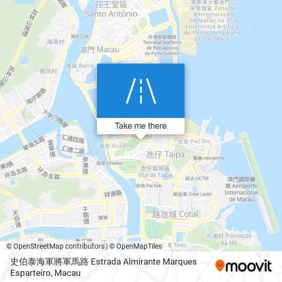 史伯泰海軍將軍馬路 Estrada Almirante Marques Esparteiro map