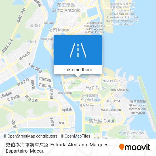 史伯泰海軍將軍馬路 Estrada Almirante Marques Esparteiro地圖