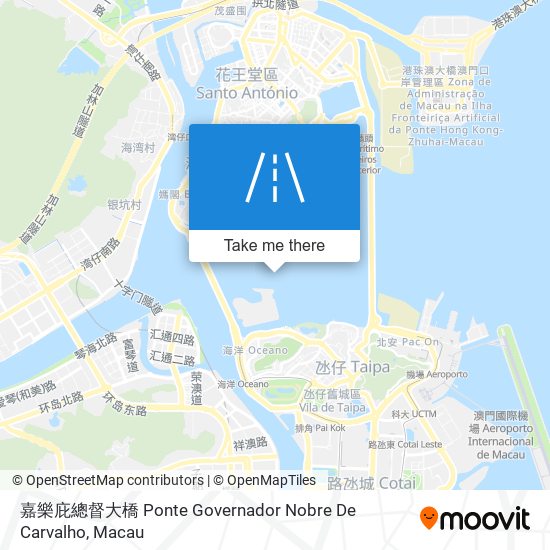 嘉樂庇總督大橋 Ponte Governador Nobre De Carvalho map