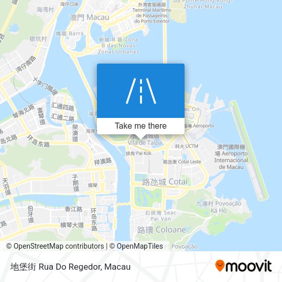 地堡街 Rua Do Regedor map