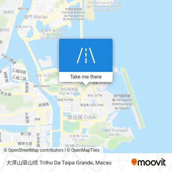 大潭山環山徑 Trilho Da Taipa Grande map