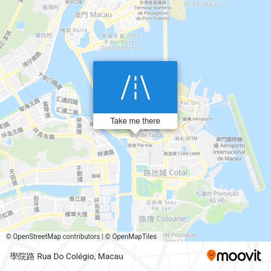 學院路 Rua Do Colégio map
