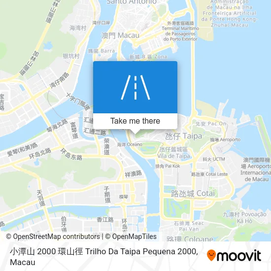 小潭山 2000 環山徑 Trilho Da Taipa Pequena 2000 map