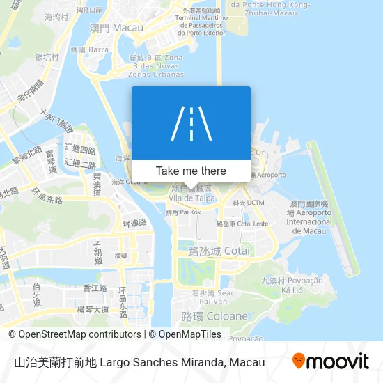 山治美蘭打前地 Largo Sanches Miranda地圖