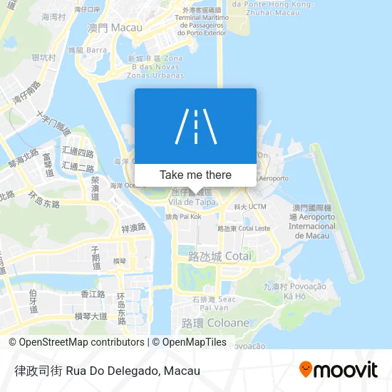 律政司街 Rua Do Delegado map