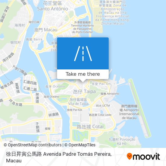 徐日昇寅公馬路 Avenida Padre Tomás Pereira map