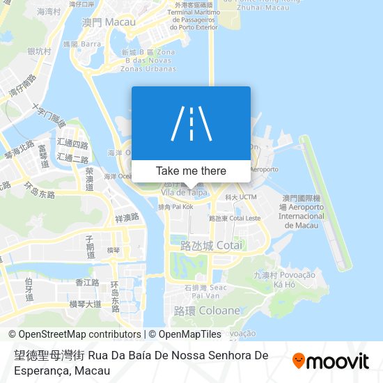 望德聖母灣街 Rua Da Baía De Nossa Senhora De Esperança map