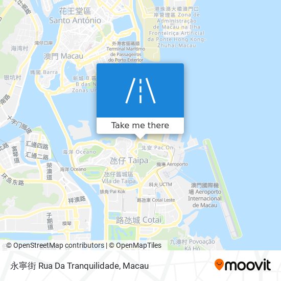 永寧街 Rua Da Tranquilidade map