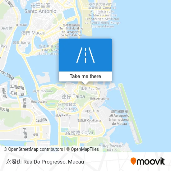 永發街 Rua Do Progresso map