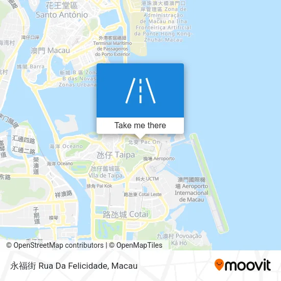 永福街 Rua Da Felicidade map