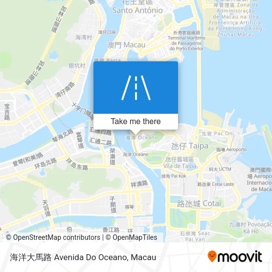 海洋大馬路 Avenida Do Oceano map