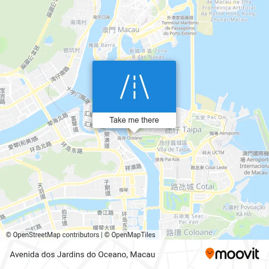 Avenida dos Jardins do Oceano map