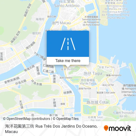 海洋花園第三街 Rua Três Dos Jardins Do Oceano map