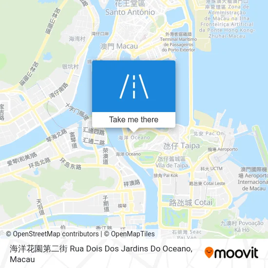 海洋花園第二街 Rua Dois Dos Jardins Do Oceano map