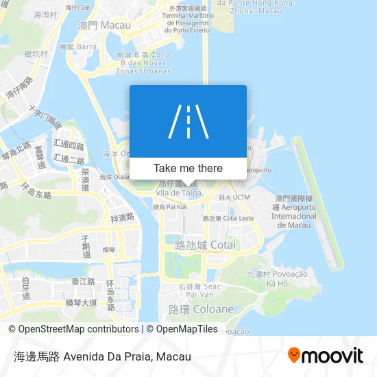 海邊馬路 Avenida Da Praia map
