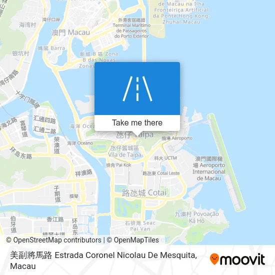 美副將馬路 Estrada Coronel Nicolau De Mesquita map