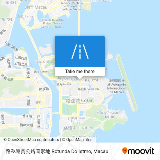 路氹連貫公路圓形地 Rotunda Do Istmo map