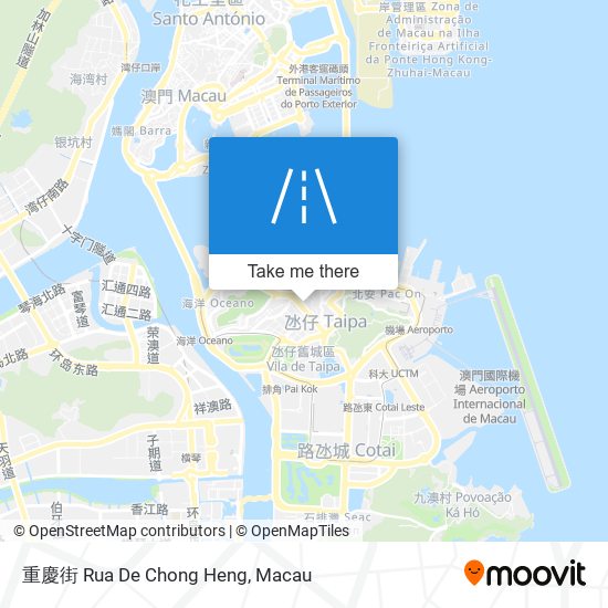 重慶街 Rua De Chong Heng map