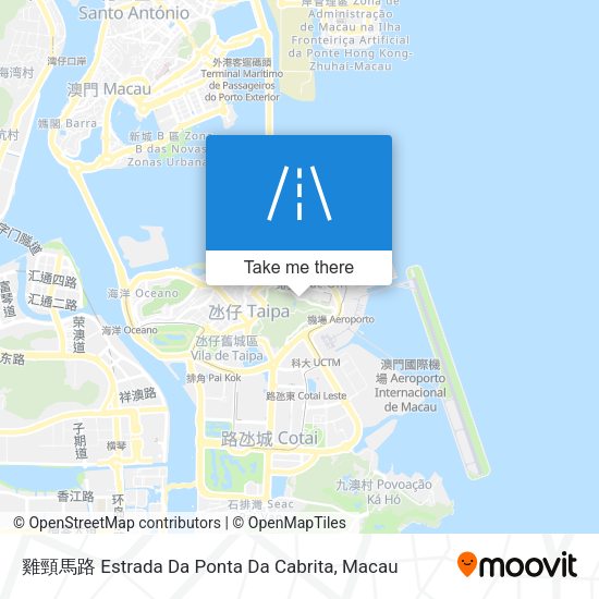 雞頸馬路 Estrada Da Ponta Da Cabrita地圖