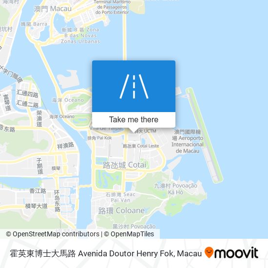 霍英東博士大馬路 Avenida Doutor Henry Fok地圖