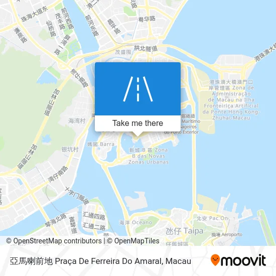 亞馬喇前地 Praça De Ferreira Do Amaral map