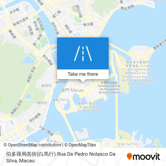 伯多祿局長街(白馬行) Rua De Pedro Nolasco Da Silva地圖