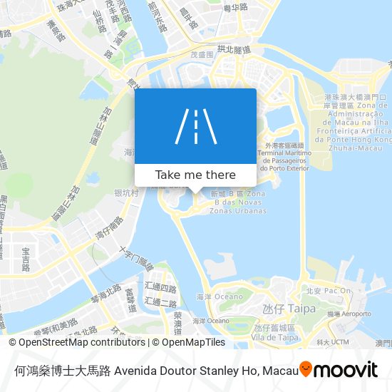 何鴻燊博士大馬路 Avenida Doutor Stanley Ho map